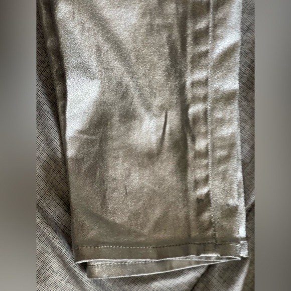 (Lot) Victoria Secret long sleeve rhinestone shirt and H&M shiny silver pants - Picture 5 of 8